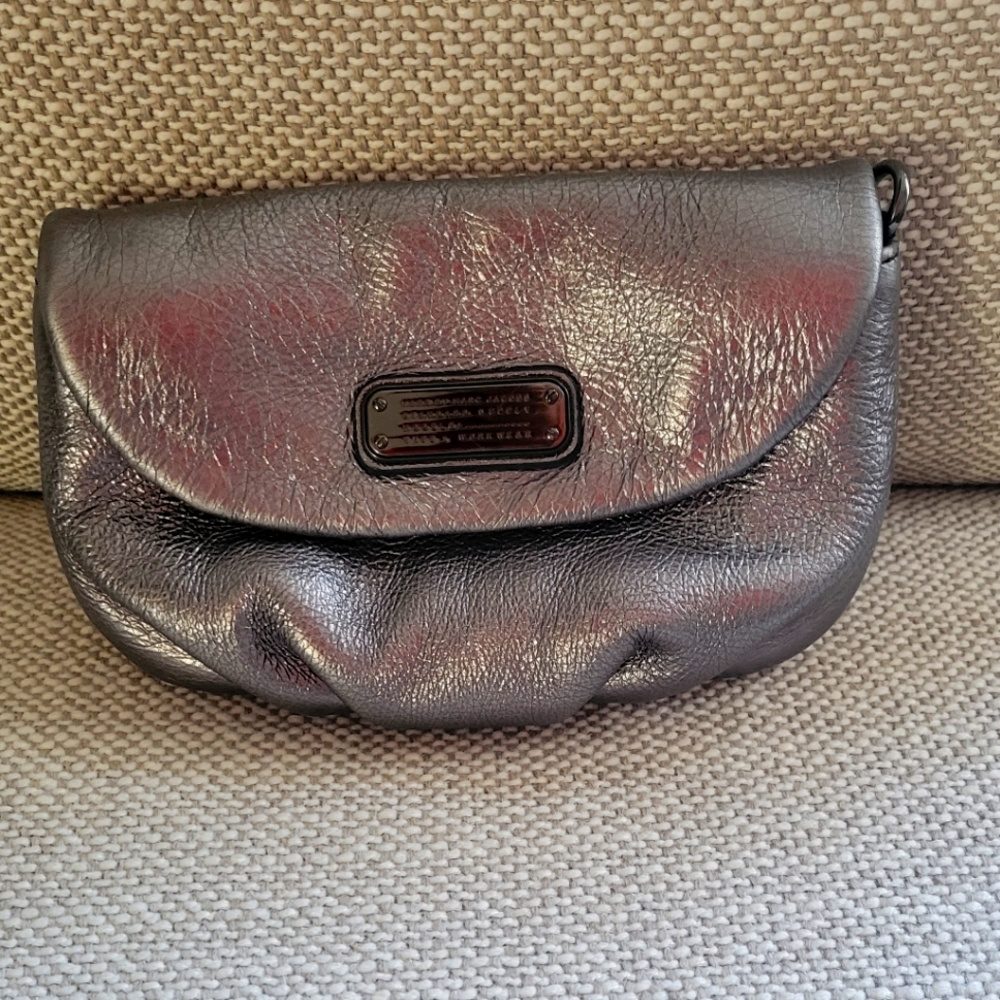 Marc Jacob silver mini crossbody bag